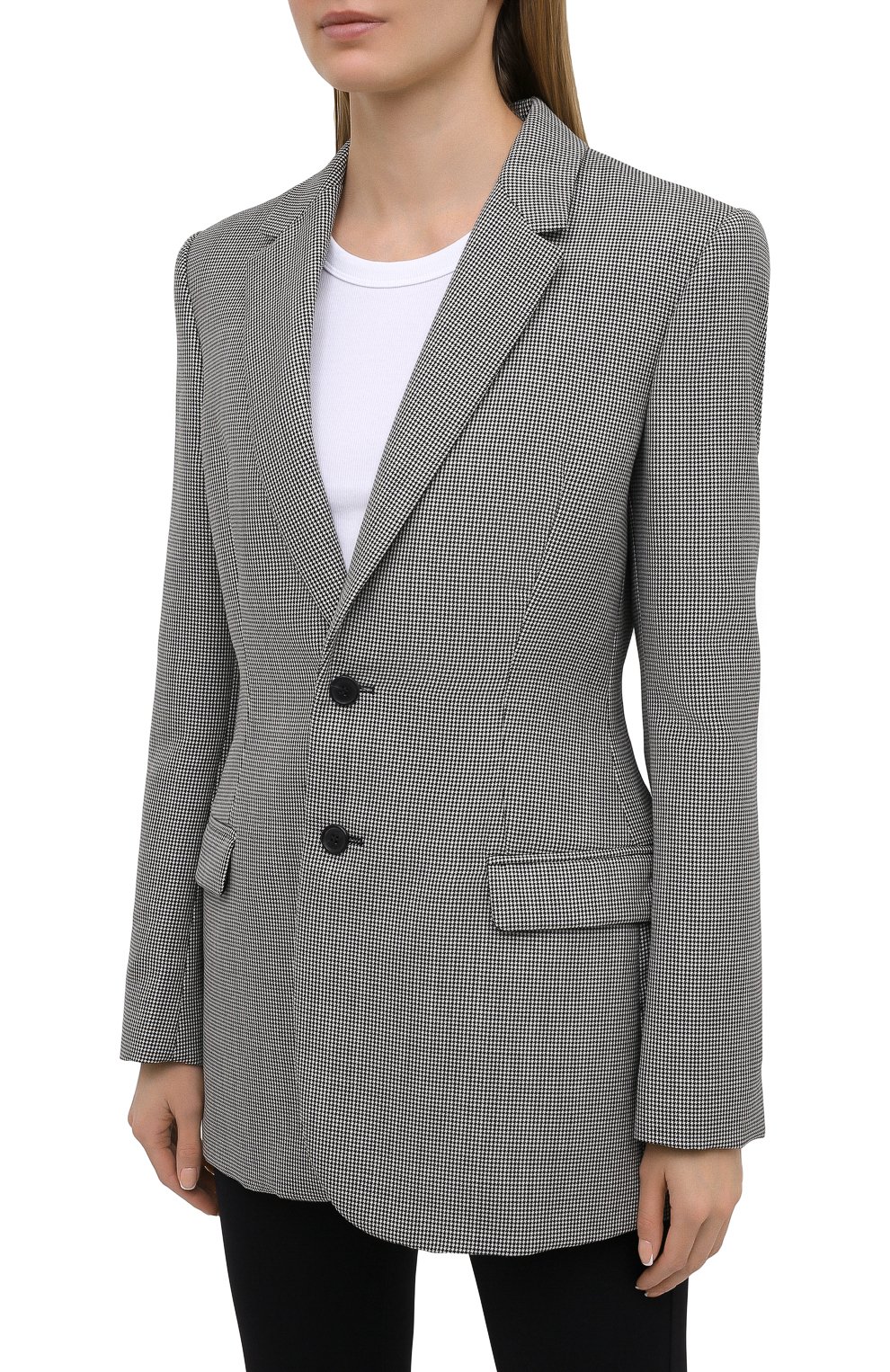 Шерстяной жакет WARDROBE.NYC черно-белого цвета по цене 127000 руб., арт. W4015HTPC, фото 3 Шерстяной жакет WARDROBE.NYC, арт. W4015HTPC, фото 3