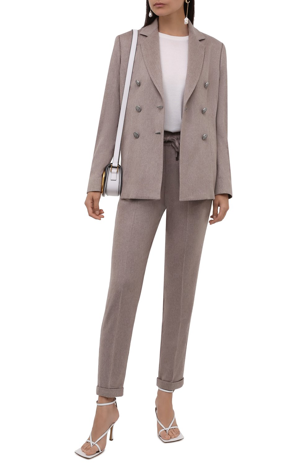 Кашемировые брюки KITON бежевого цвета по цене 199500 руб., арт. D37102K0127A, фото 2 Кашемировые брюки KITON, арт. D37102K0127A, фото 2