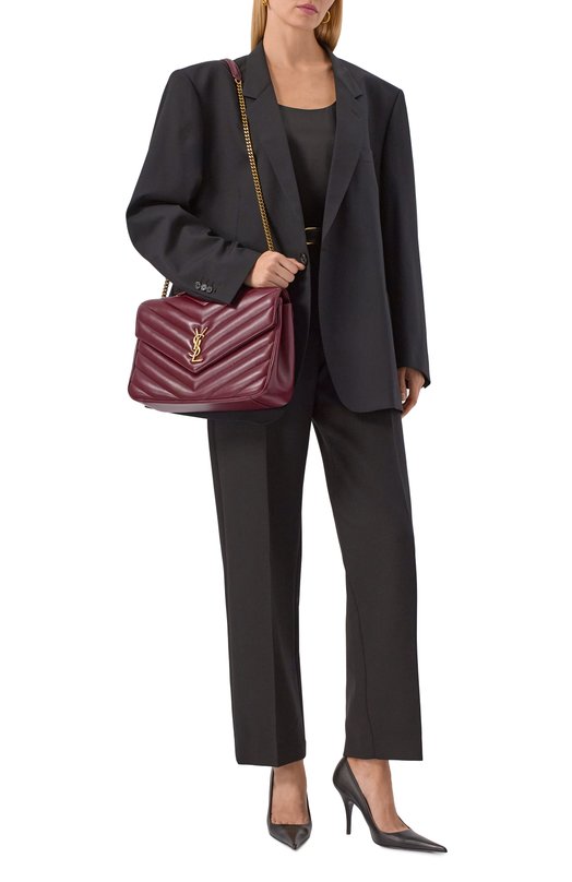 Сумка Loulou large Saint Laurent 803541/AAEAX Бордовый  803541/AAEAX Фото 7