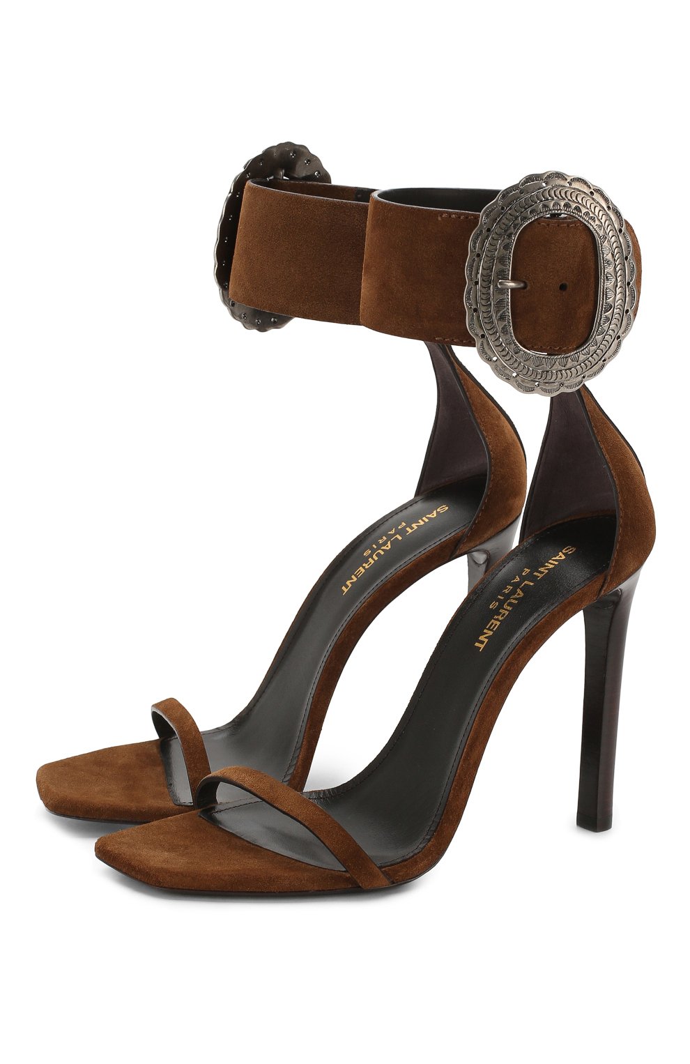 Замшевые босоножки joplin SAINT LAURENT, арт. 552252/BT300, фото 1