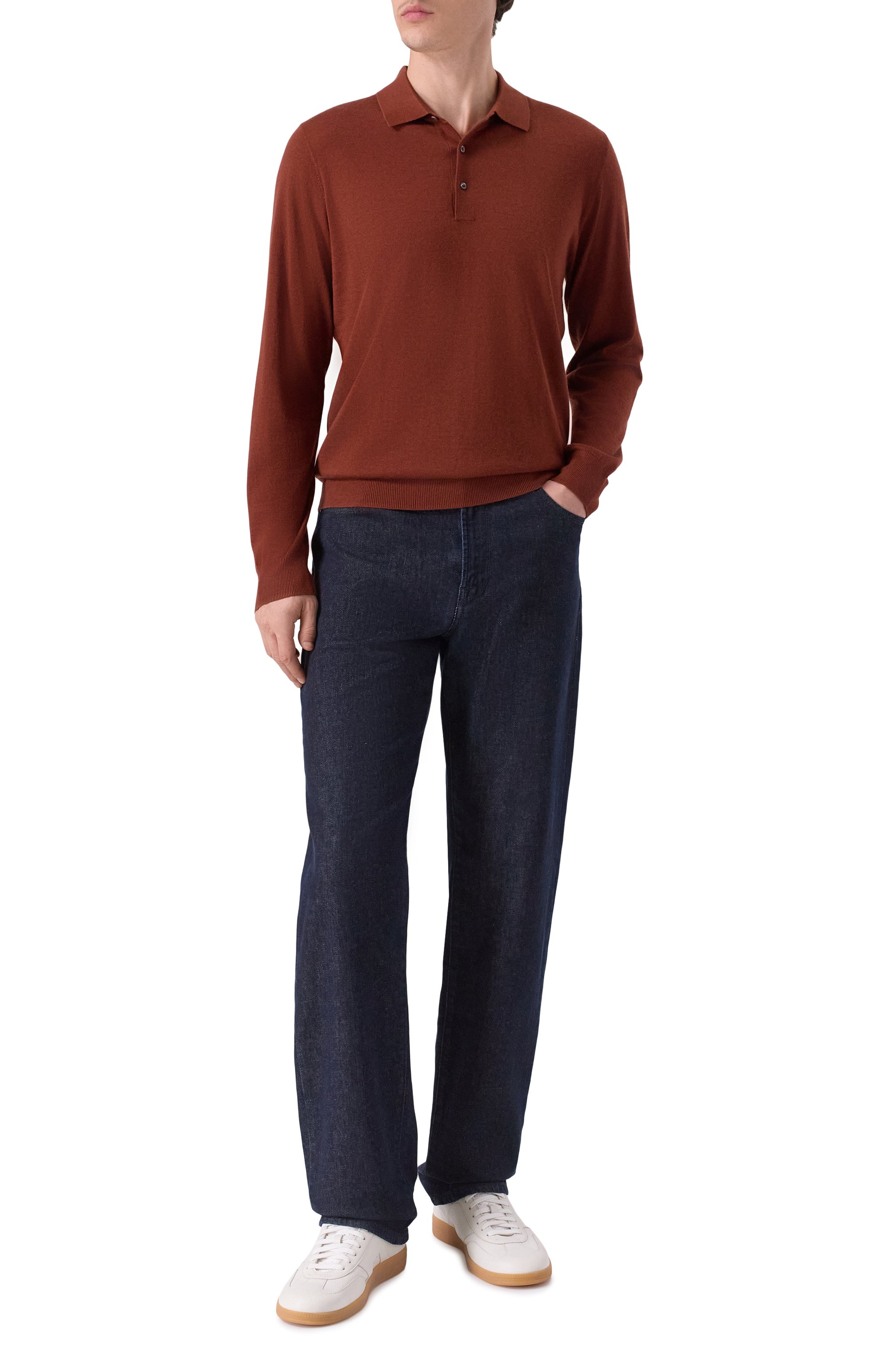 Поло из кашемира и шелка CORNELIANI, арт. 26M539-2625129, фото 2