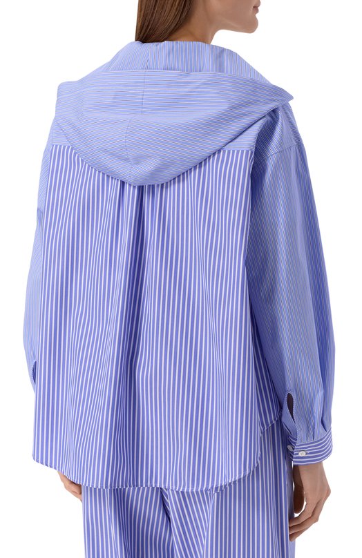 Хлопковая рубашка Undercover UP1F1407-1 Голубой  UP1F1407-1 Фото 4