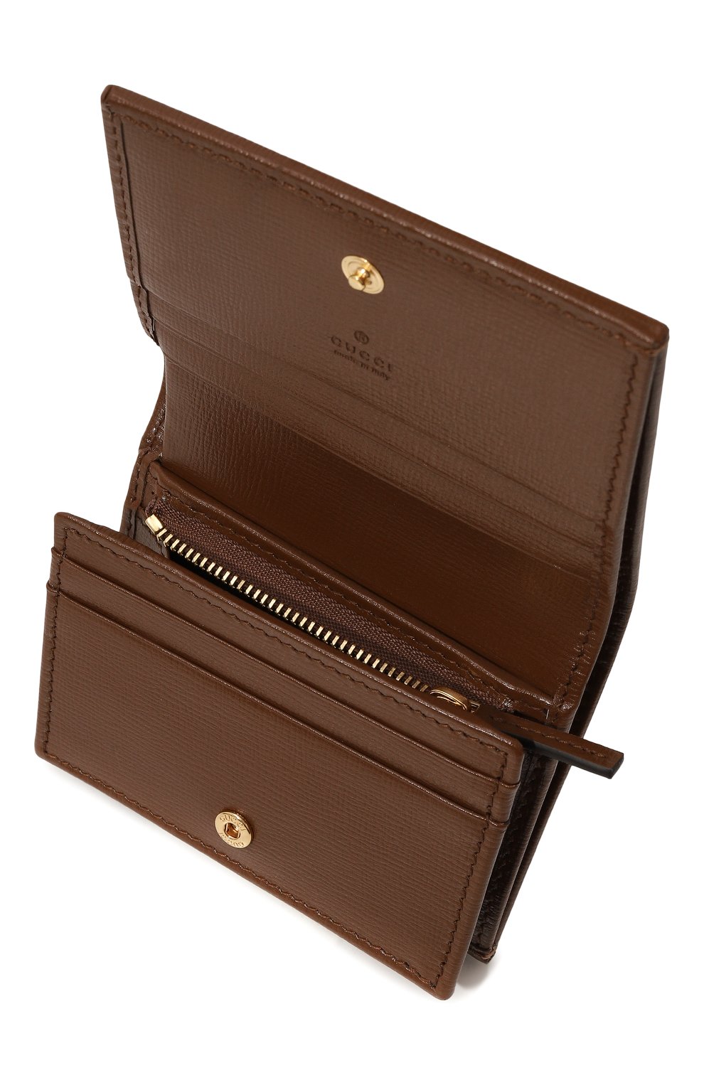 Портмоне horsebit 1955 GUCCI коричневого цвета по цене 73100 руб., арт. 621887/92TCG, фото 3 Портмоне horsebit 1955 GUCCI, арт. 621887/92TCG, фото 3
