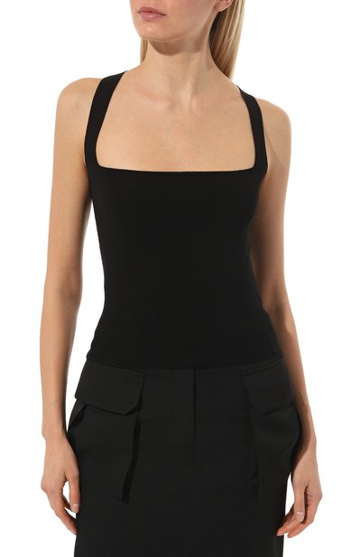 Топ из вискозы DRIES VAN NOTEN черного цвета по цене 47900 руб., арт. 231-011217-6711, фото 3 Топ из вискозы DRIES VAN NOTEN, арт. 231-011217-6711, фото 3