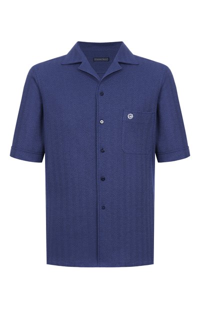 Мужская рубашка из шелка и хлопка STEFANO RICCI, арт. CJ008195/DJ0002