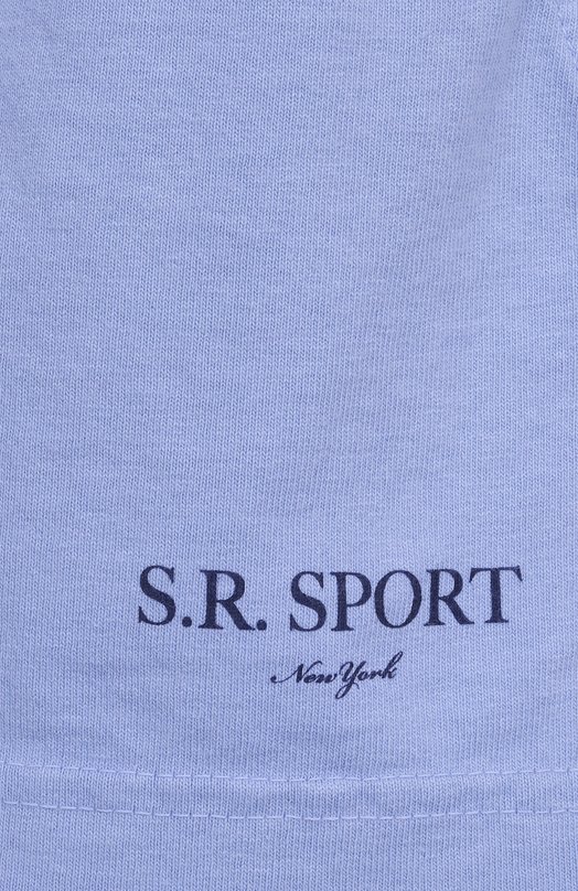 Хлопковые шорты Sporty and Rich SH037612304BL59 Голубой  SH037612304BL59 Фото 6