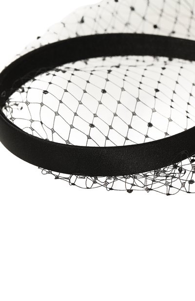 Ободок для волос PANFIL черного цвета по цене 22000 руб., арт. 0-T-VL-DB, фото 4 Ободок для волос PANFIL, арт. 0-T-VL-DB, фото 4