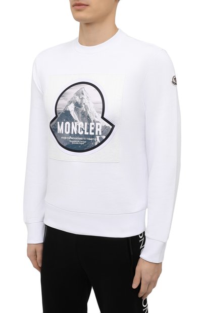 Хлопковый свитшот MONCLER, арт. F2-091-8G781-10-8098U, фото 3