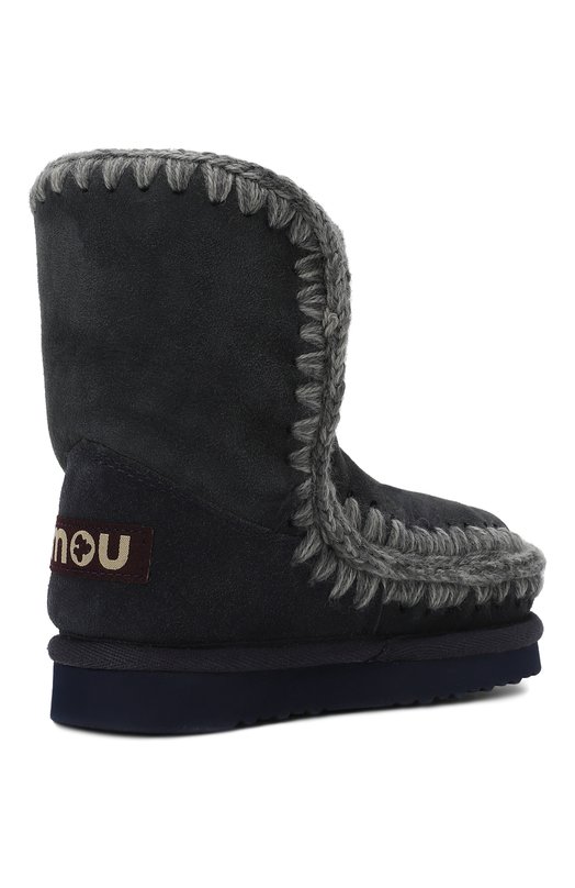 Замшевые сапоги Mou Синий, фото 3