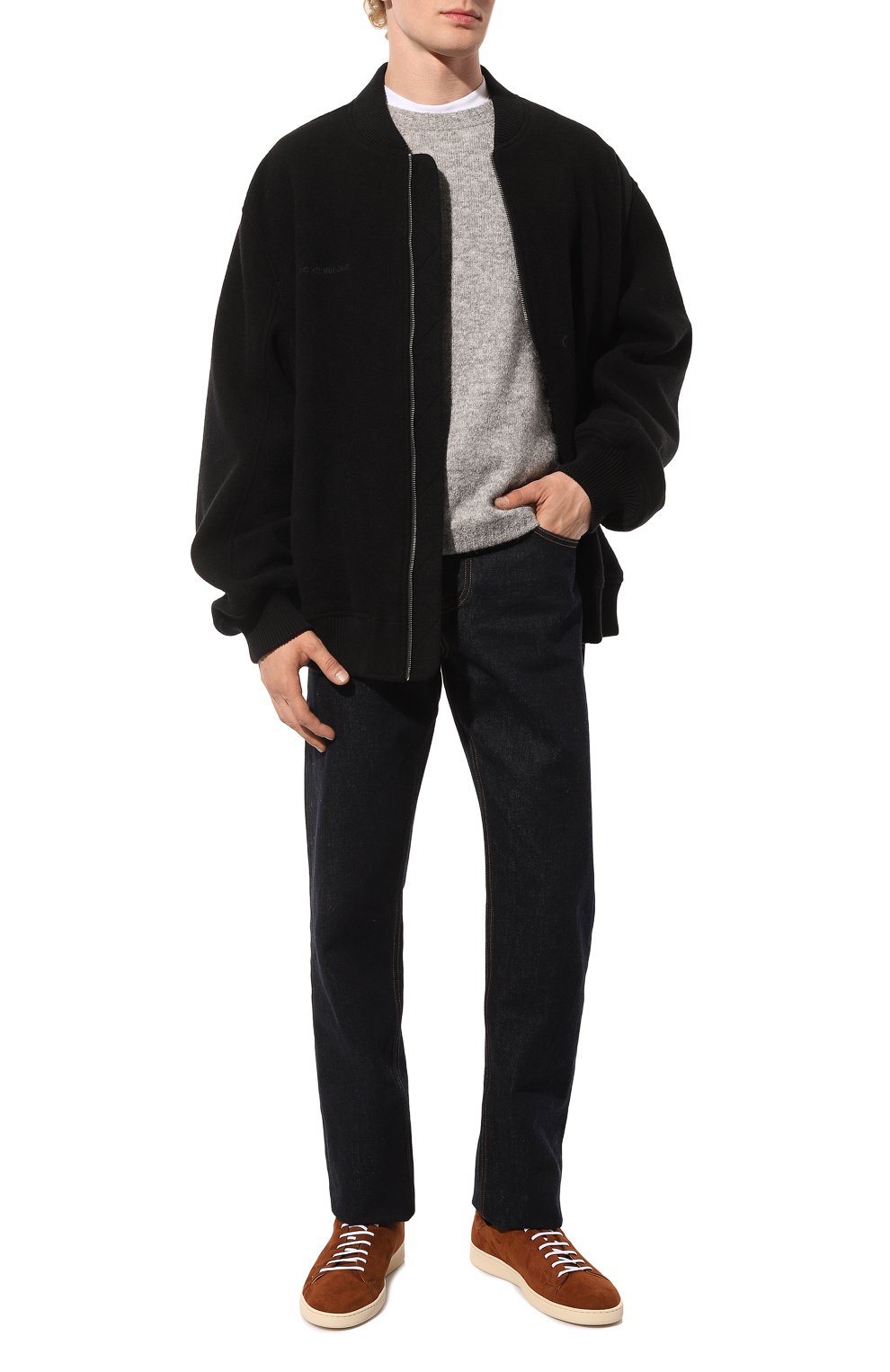 Замшевые кеды KITON, арт. USSTEN2NX0021, фото 2