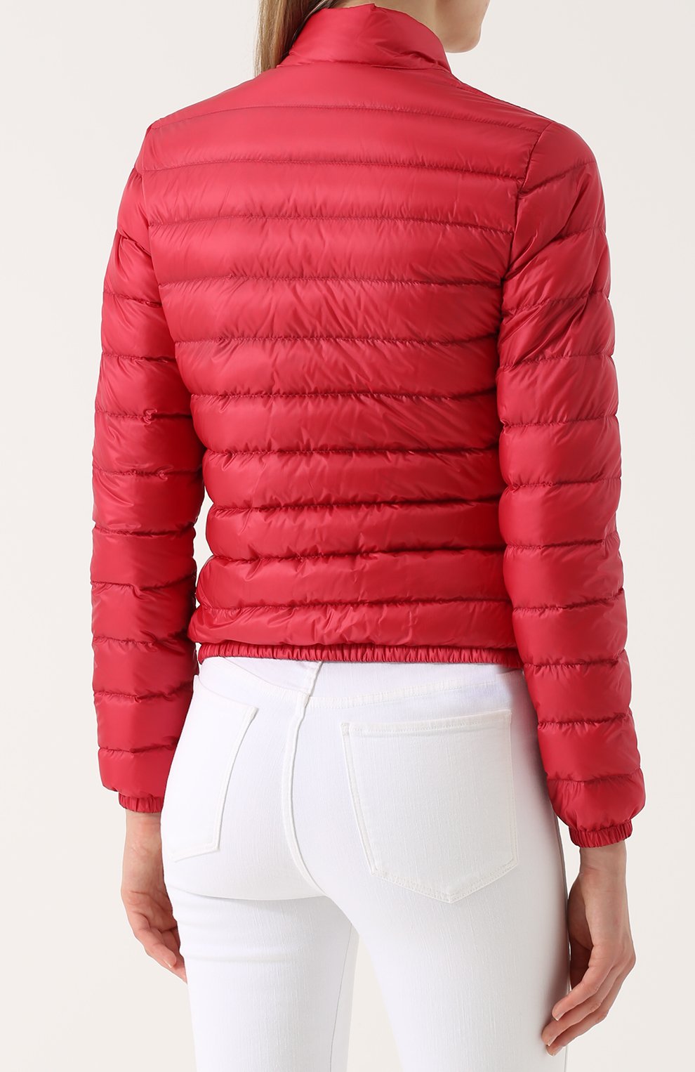 Стеганый пуховик с воротником-стойкой MONCLER, арт. C1-093-45379-99-53048, фото 4