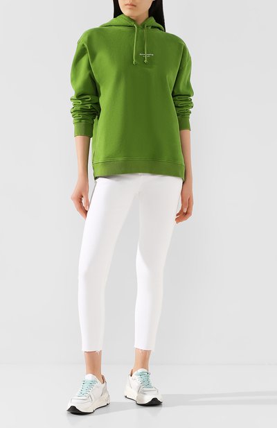 Хлопковое худи ACNE STUDIOS, арт. AI0049/W, фото 2