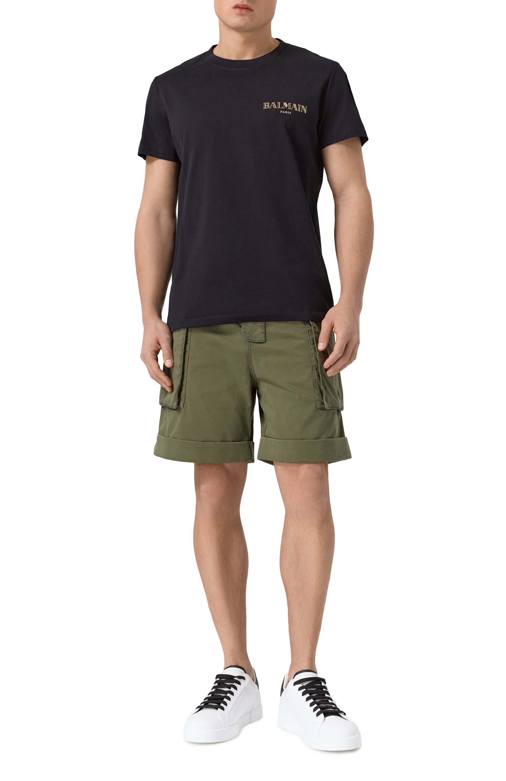 Хлопковая футболка BALMAIN, арт. EH1EF000/GD84, фото 2