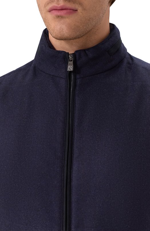 Жилет из шерсти и кашемира Corneliani 26C571-2618267 Синий  26C571-2618267 Фото 5