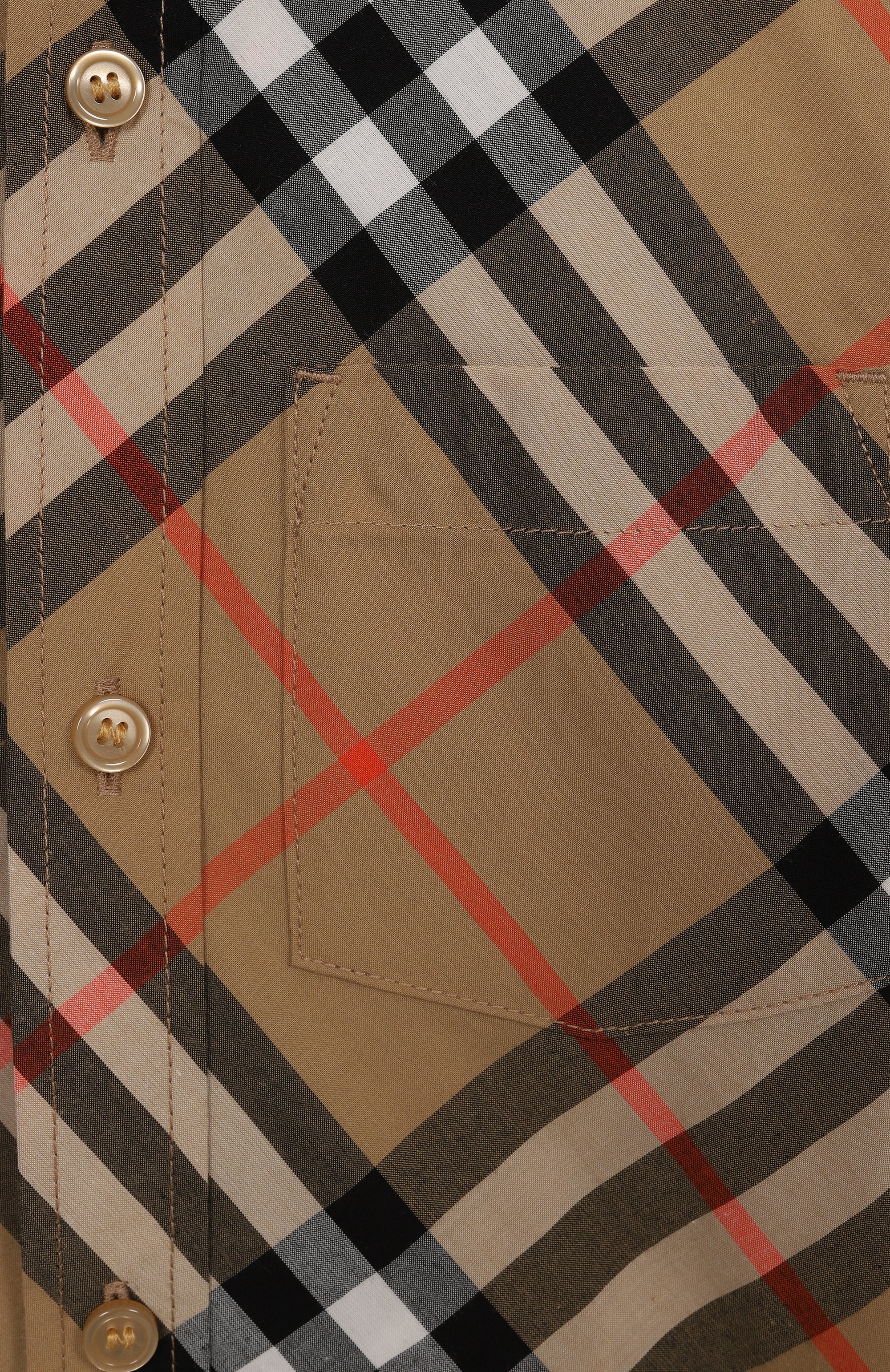 Хлопковая рубашка BURBERRY, арт. 8089807, фото 3