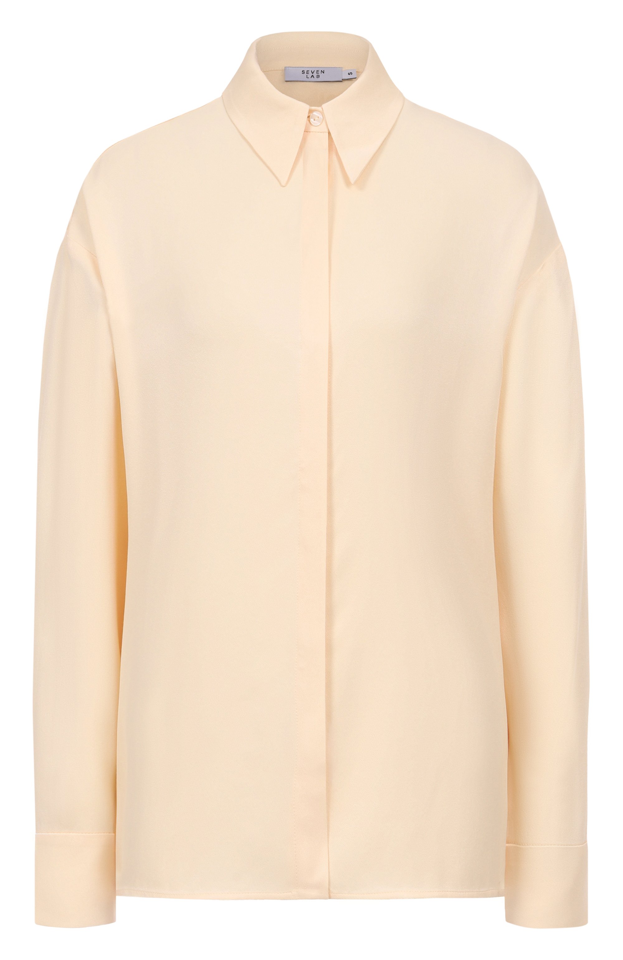 Блузка из вискозы SEVEN LAB кремового цвета по цене 18900 руб., арт. 225-S-W-15-11-024, фото 1 Блузка из вискозы SEVEN LAB, арт. 225-S-W-15-11-024, фото 1