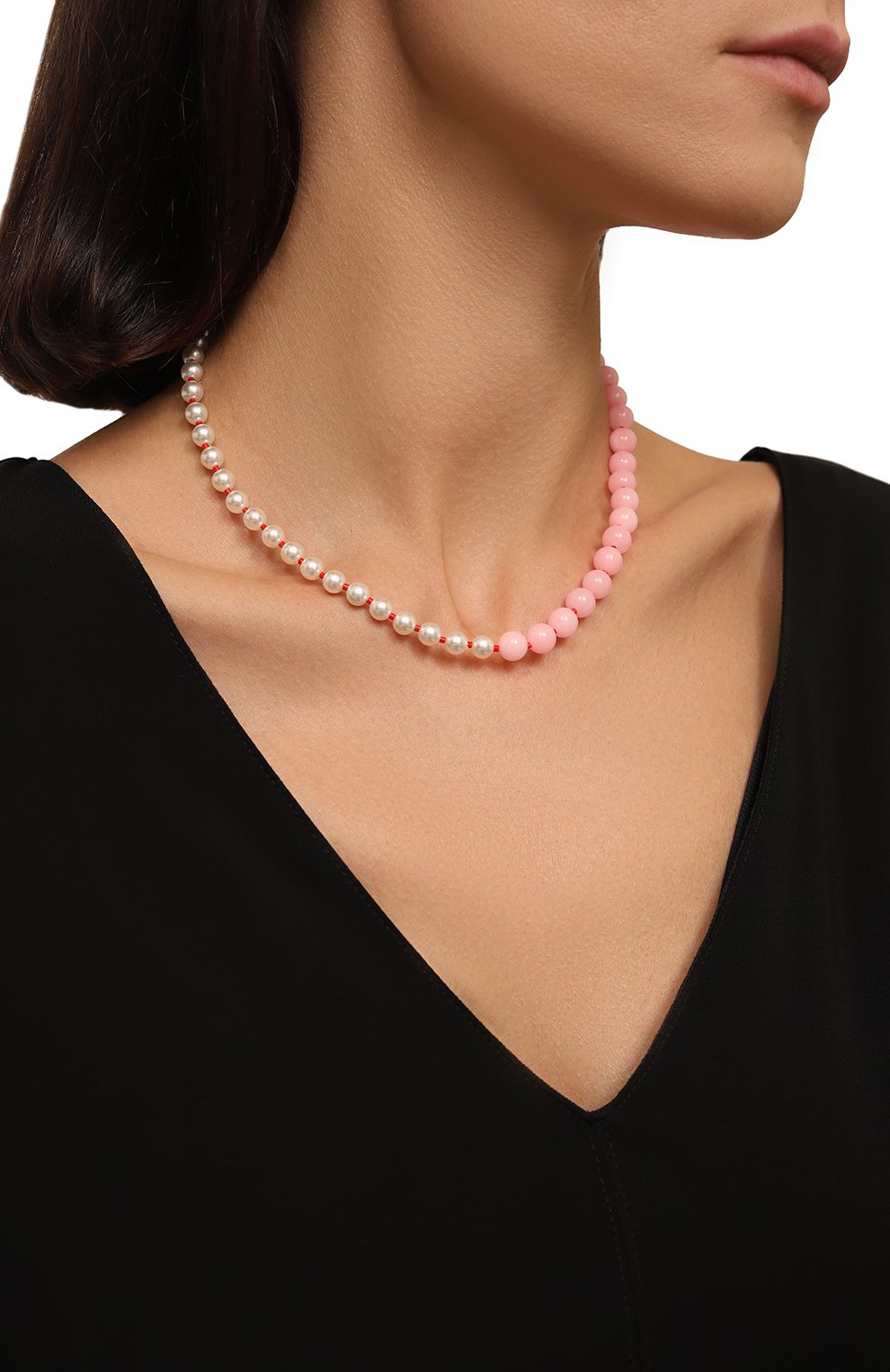 Колье NUMBERING розового цвета по цене 16400 руб., арт. 9730, фото 2 Колье NUMBERING, арт. 9730, фото 2