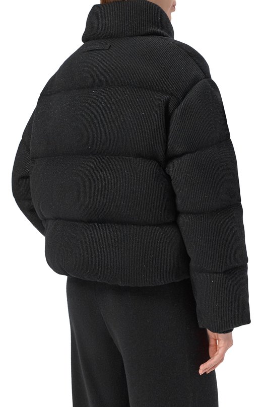 Пуховик из шерсти и кашемира Addicted MK116.1-1 Чёрный  MK116.1-1 Фото 4