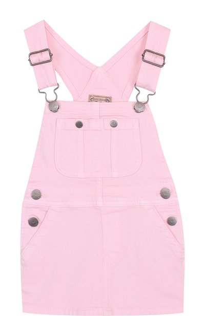 Джинсовый комбинезон из мини-юбки POLO RALPH LAUREN розового цвета по цене 10700 руб., арт. 311689945, фото 1 Джинсовый комбинезон из мини-юбки POLO RALPH LAUREN, арт. 311689945, фото 1