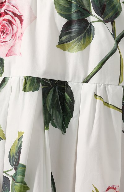 Хлопковая юбка DOLCE & GABBANA белого цвета по цене 117000 руб., арт. F4BM0T/HS5FZ, фото 5 Хлопковая юбка DOLCE & GABBANA, арт. F4BM0T/HS5FZ, фото 5