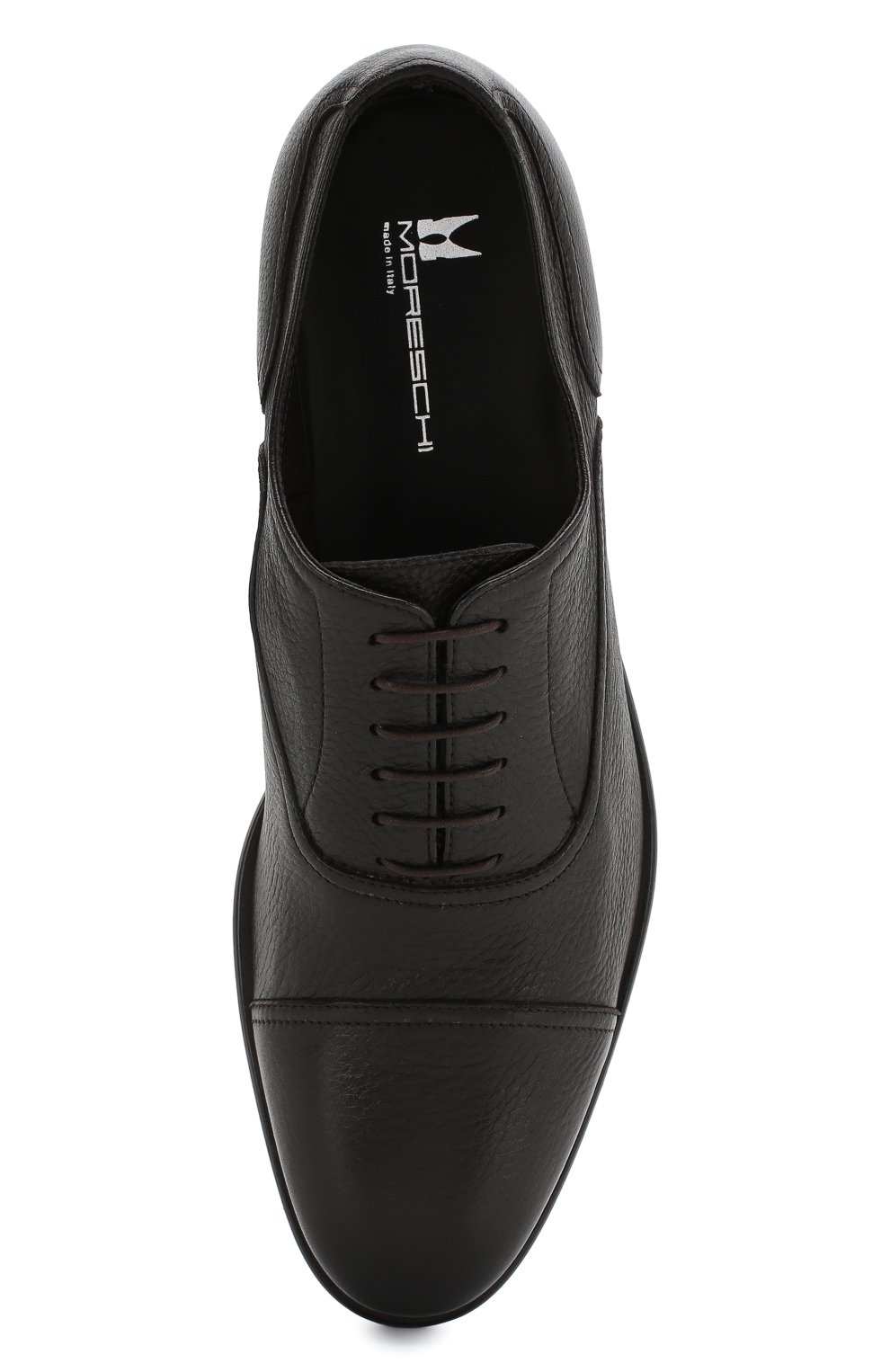 Кожаные оксфорды MORESCHI темно-коричневого цвета по цене 54250 руб., арт. 90042166/NICE, фото 5 Кожаные оксфорды MORESCHI, арт. 90042166/NICE, фото 5