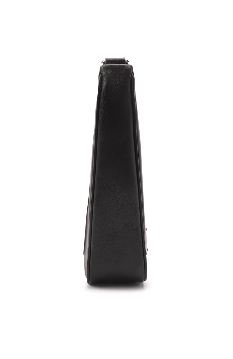 Женский клатч PRADA черного цвета, арт. 1NE039-2BYA-F0002 | Фото 3 (Размер: medium; Материал: Натуральная кожа; Женское Кросс-КТ: Клатч-клатчи; Нос: Не проставлено)
