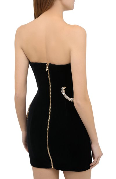 Платье BALMAIN черного цвета по цене 478000 руб., арт. UF06341/P057, фото 4 Платье BALMAIN, арт. UF06341/P057, фото 4