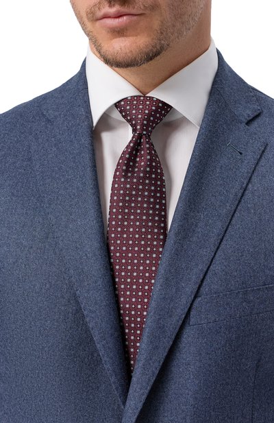 Мужской шелковый галстук CANALI, арт. 18/HJ04494