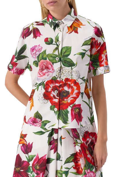 Хлопковая рубашка DOLCE & GABBANA, арт. F5D68T/HS5TQ, фото 3