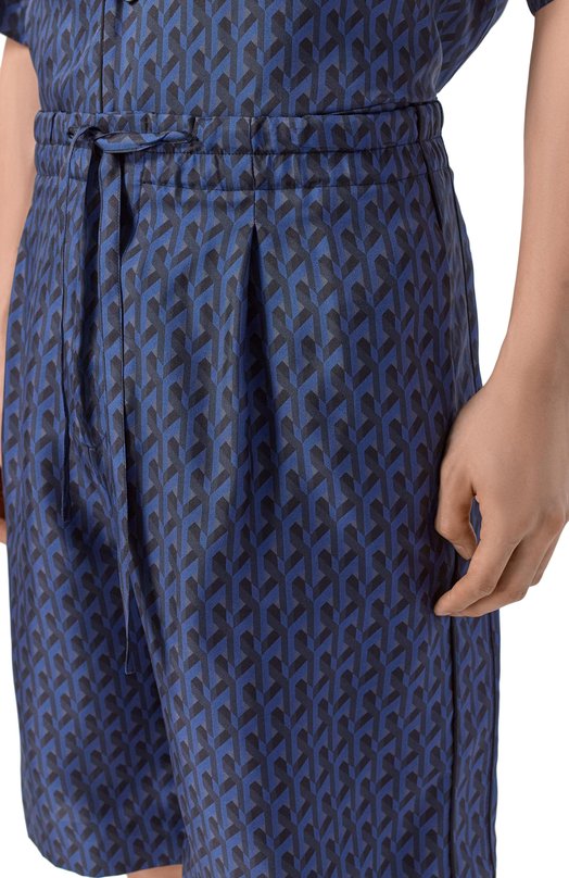 Шелковые шорты MVST M26.2PM.T021/F128 TWILL PRINT Синий  M26.2PM.T021/F128 TWILL PRINT Фото 5