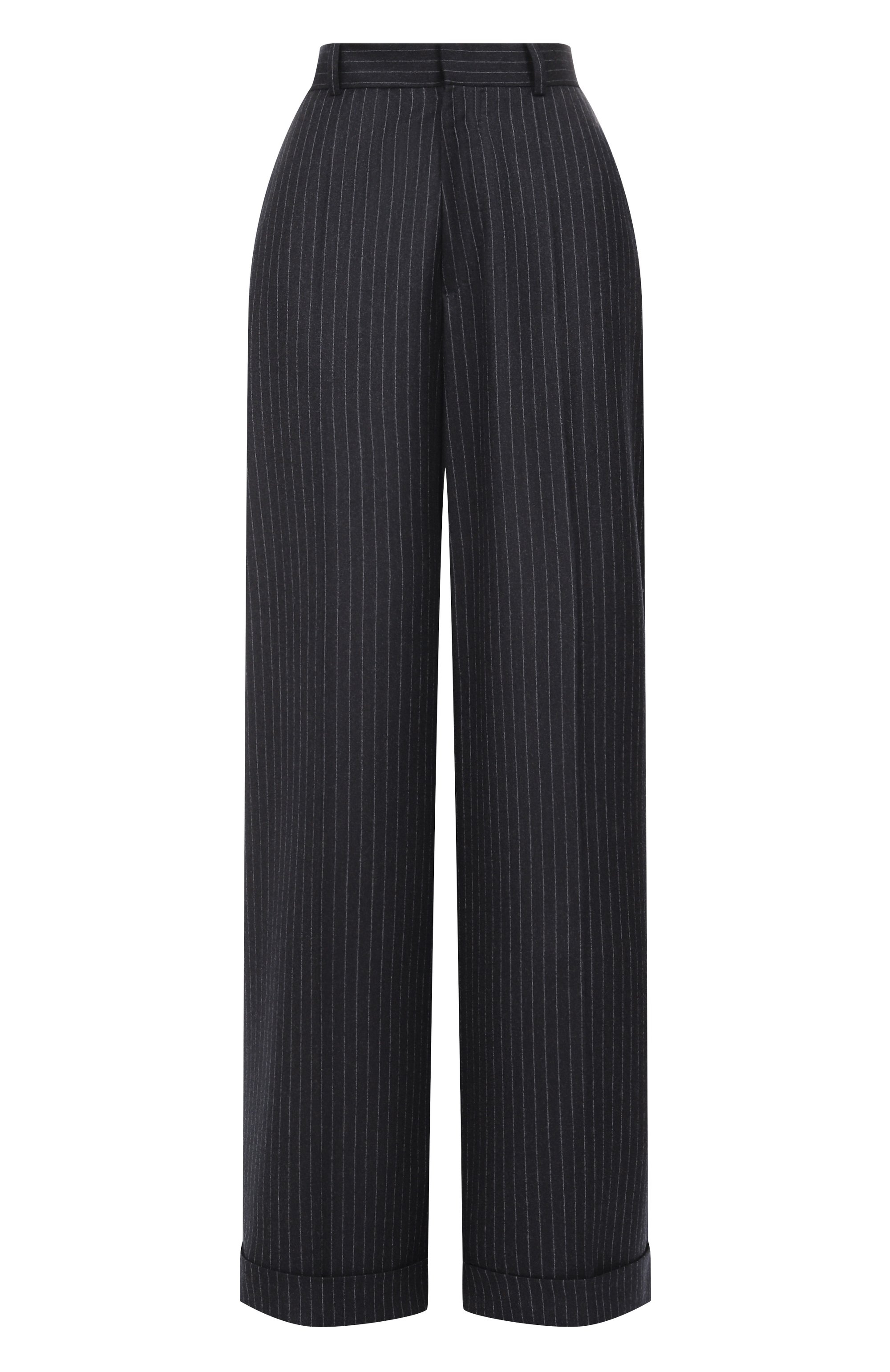 Шерстяные брюки PETAR PETROV темно-серого цвета по цене 132000 руб., арт. F25TP2/W00L, фото 1 Шерстяные брюки PETAR PETROV, арт. F25TP2/W00L, фото 1