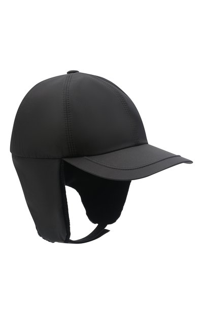 Мужская шелковая бейсболка с отделкой из меха норки ZILLI, арт. MHW-CAP17-30036/0001