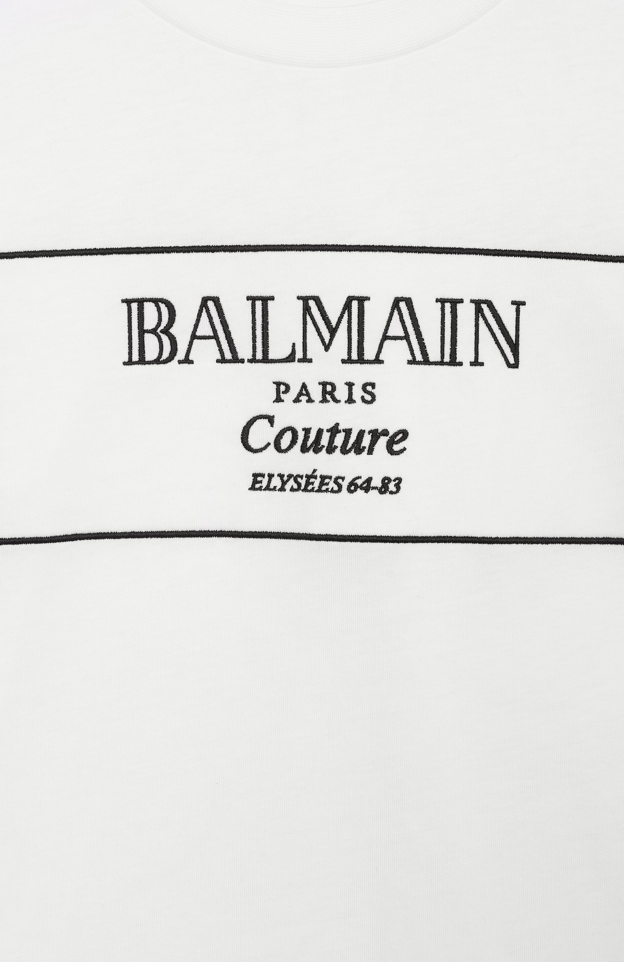 Хлопковая футболка BALMAIN, арт. BX8P51, фото 3