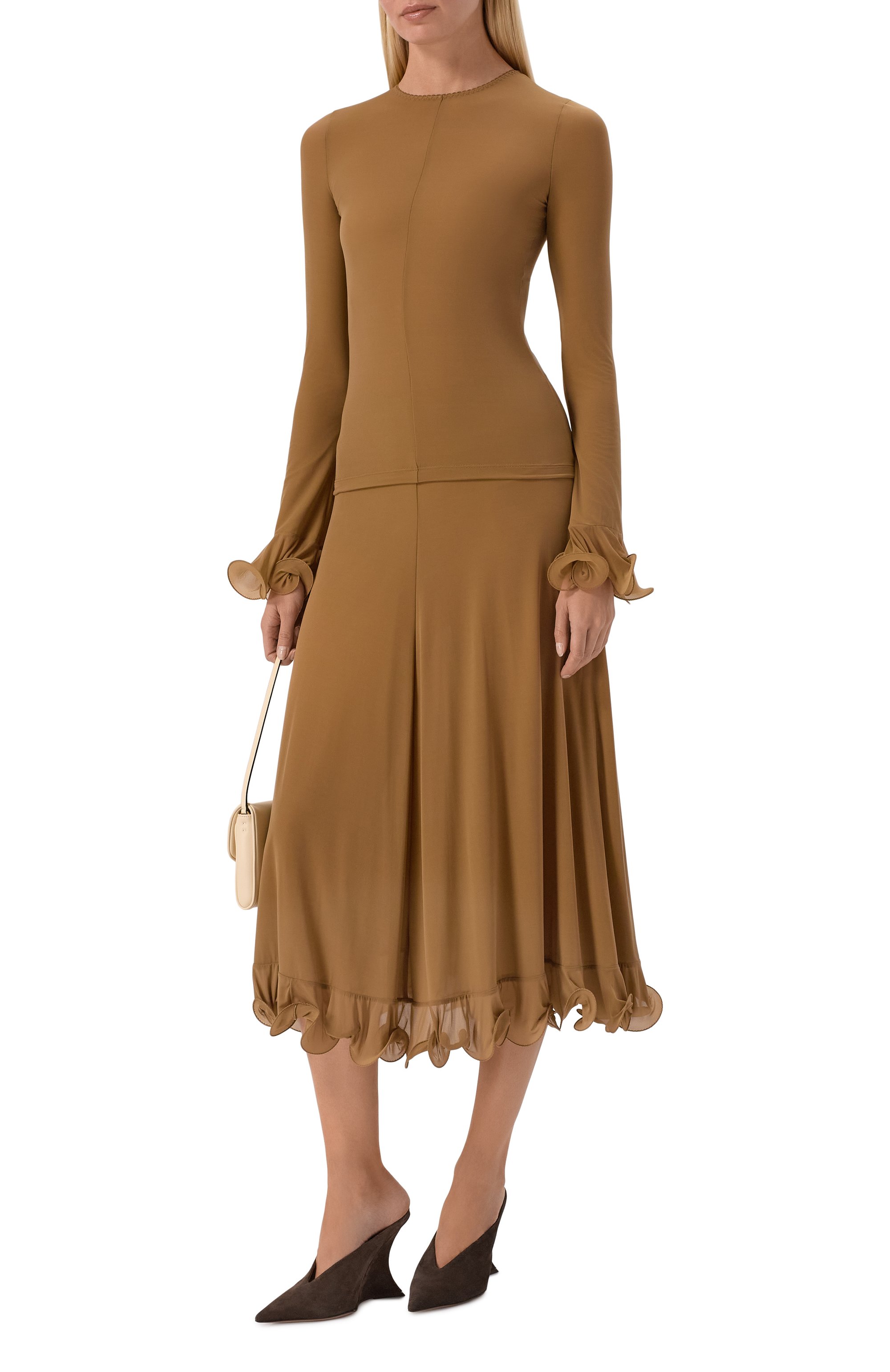 Топ MOSCHINO коричневого цвета по цене 79950 руб., арт. A1203/5535, фото 2 Топ MOSCHINO, арт. A1203/5535, фото 2