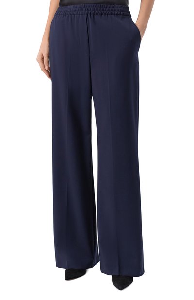 Шерстяные брюки WEEKEND MAX MARA темно-синего цвета по цене 29950 руб., арт. MALL0, фото 3 Шерстяные брюки WEEKEND MAX MARA, арт. MALL0, фото 3