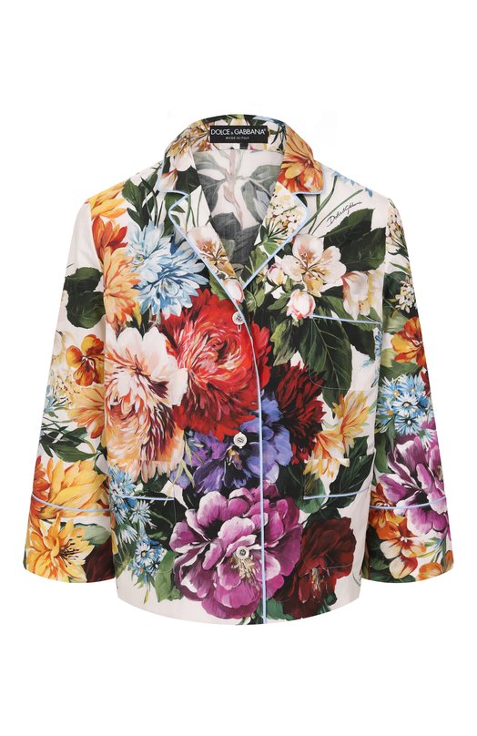 Хлопковая рубашка Dolce & Gabbana F5T65T/HS5TR Разноцветный F5T65T/HS5TR