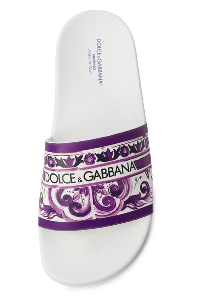 Кожаные шлепанцы DOLCE & GABBANA, арт. D10705/A1838/37-38, фото 4