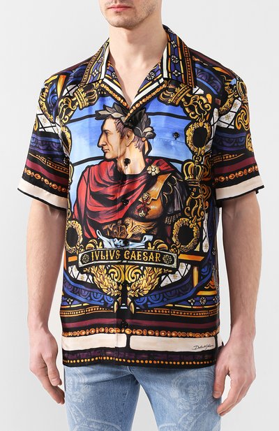 Шелковая рубашка DOLCE & GABBANA, арт. G5FX9T/FI1K5, фото 3