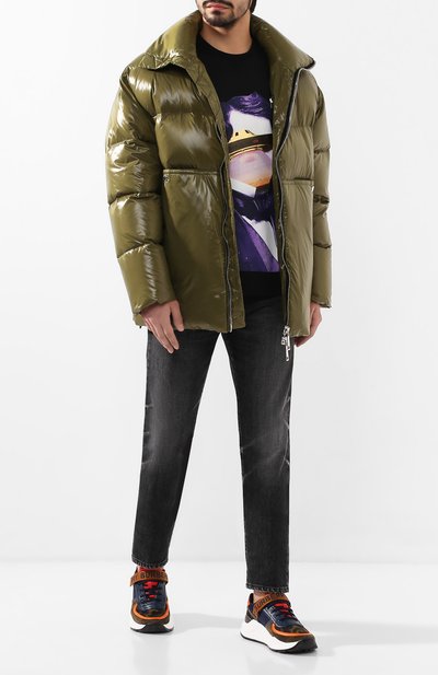 Пуховик KHRISJOY хаки цвета по цене 112000 руб., арт. AFPM008/NYL, фото 2 Пуховик KHRISJOY, арт. AFPM008/NYL, фото 2