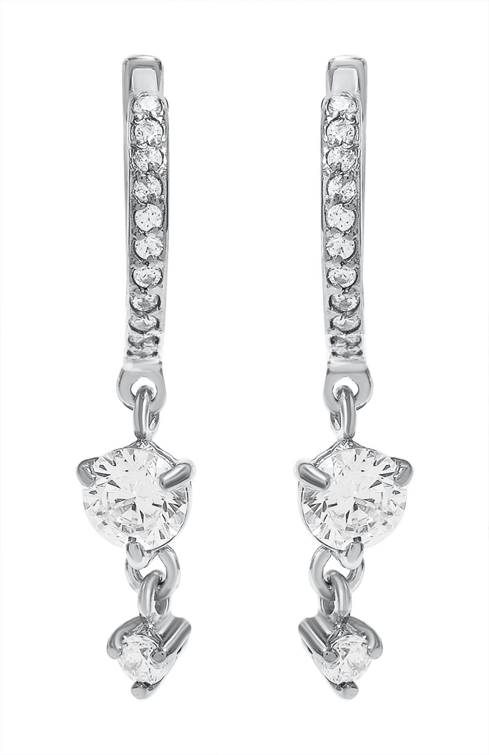 Серьги с фианитами MOONKA, арт. ec-err-r-f, фото 1