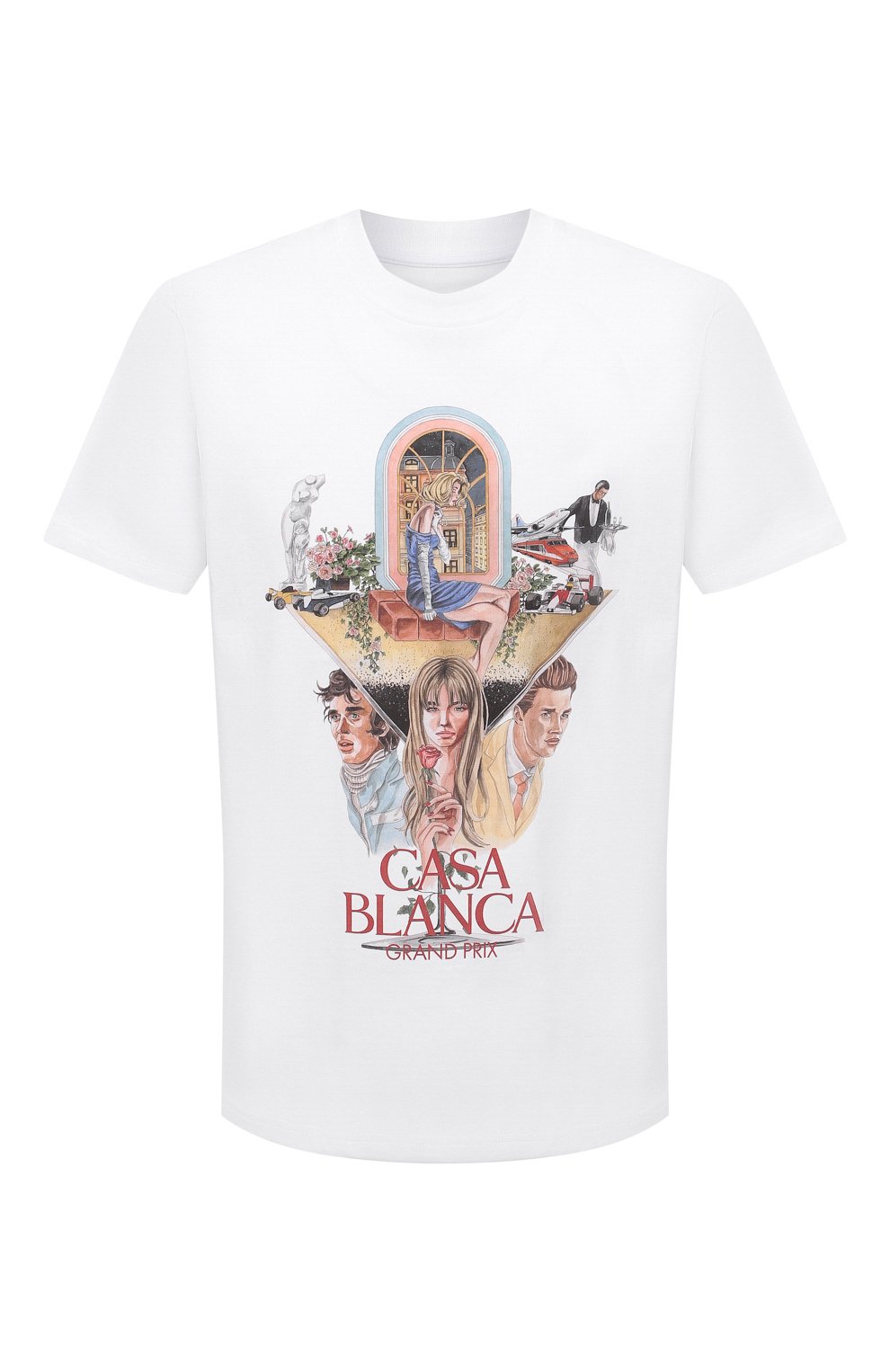 Хлопковая футболка CASABLANCA, арт. MF21-TS-001 WHITE-PREMIERE, фото 1