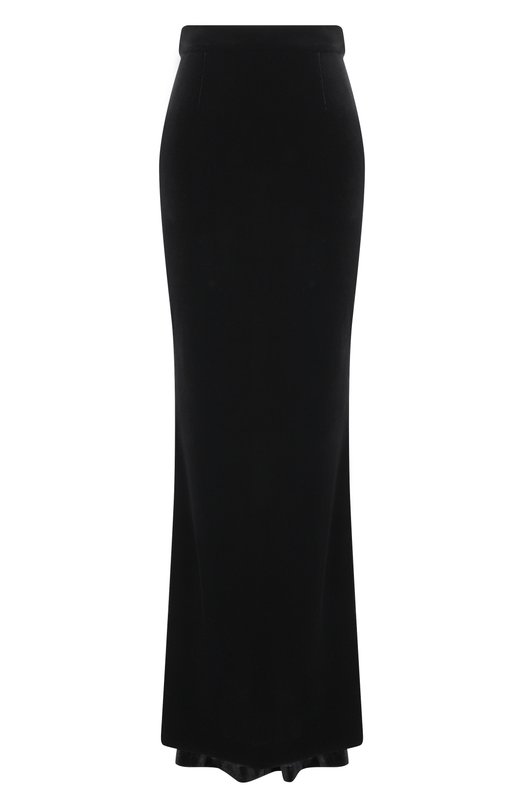 Бархатная юбка YANINA T-3186 Чёрный T-3186