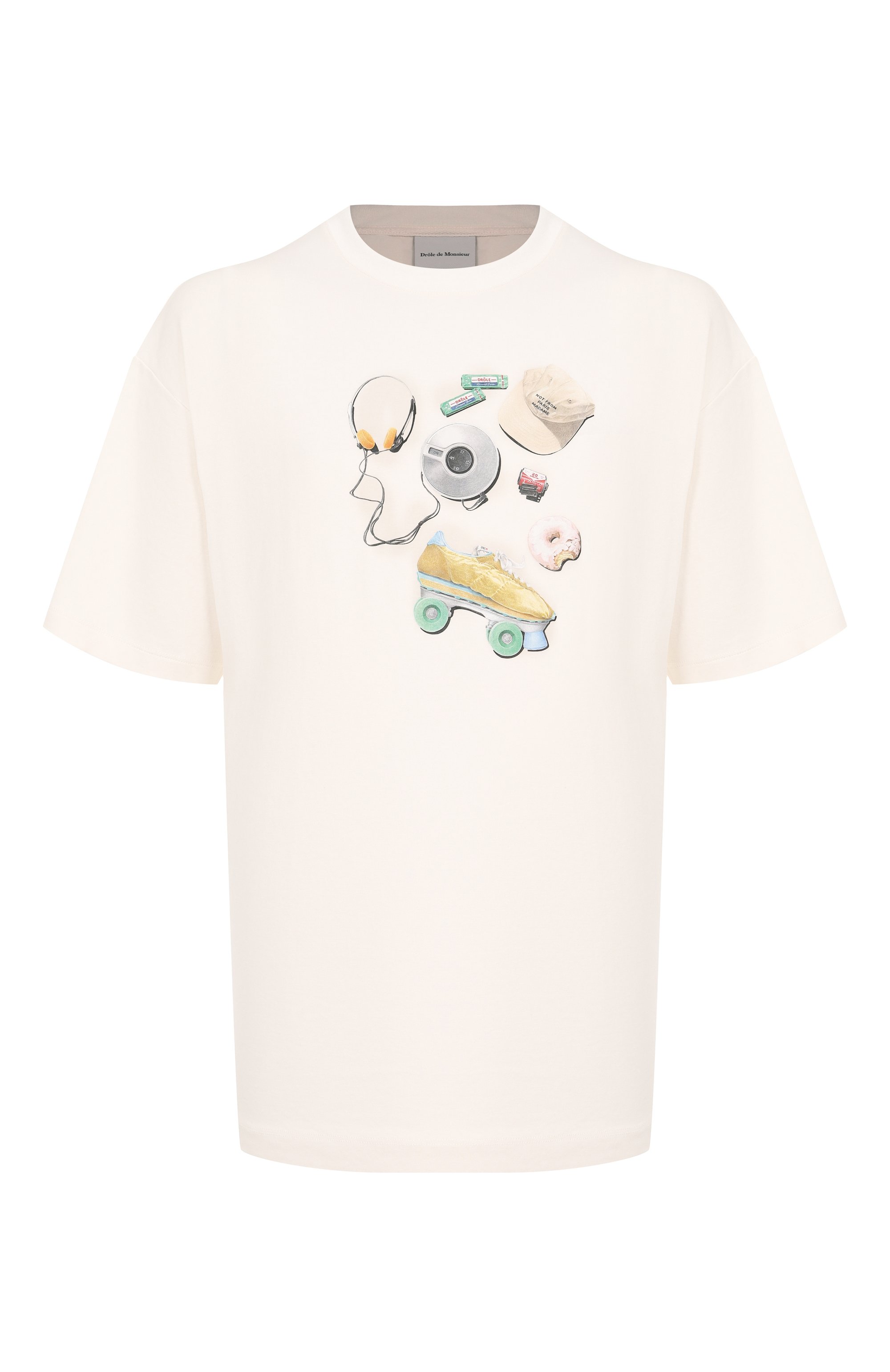 Хлопковая футболка DROLE DE MONSIEUR, арт. E-TS217-C0002-CM, фото 1