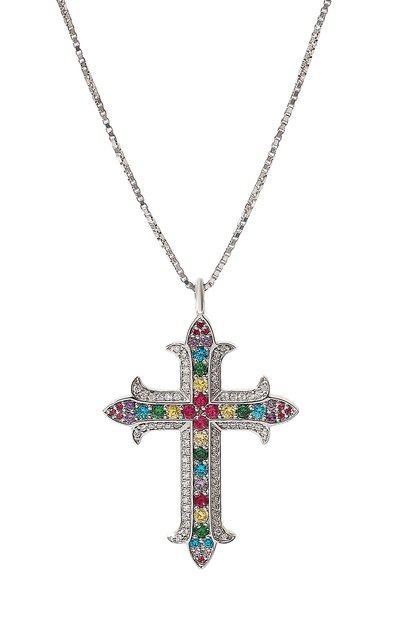 Подвеска на цепочке LEVASHOVAELAGINA разноцветного цвета по цене 19000 руб., арт. butler/n, фото 3 Подвеска на цепочке LEVASHOVAELAGINA, арт. butler/n, фото 3