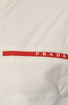 Женская куртка prada linea rossa PRADA белого цвета, арт. 291507-1T2Y-F0K74-191 | Фото 5 (Кросс-КТ: Куртка; Рукава: Короткие; Материал внешний: Синтетический материал; Материал сплава: Проставлено; Стили: Спорт-шик; Драгоценные камни: Проставлено; Длина (верхняя одежда): Короткие)