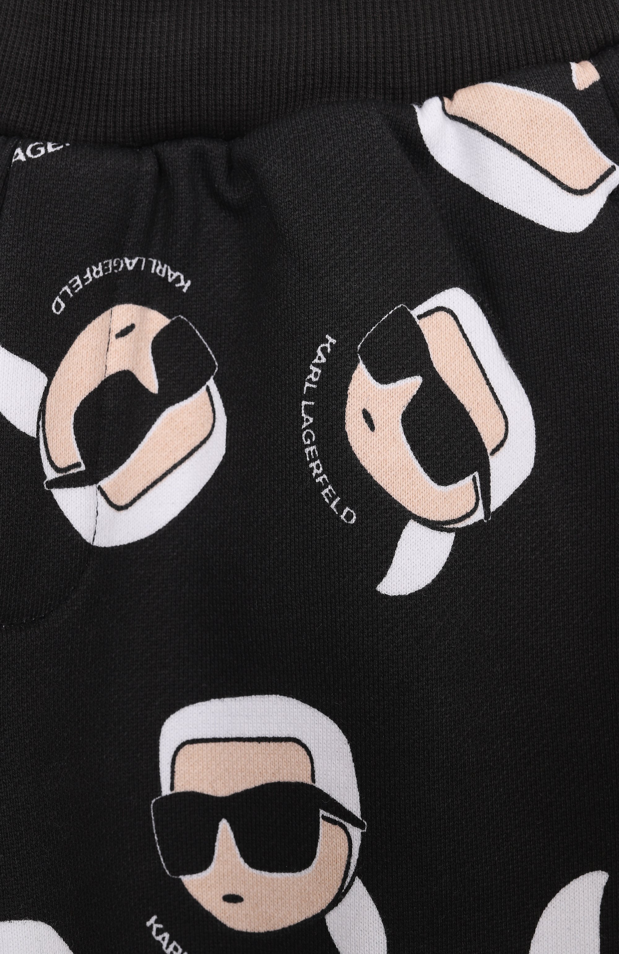 Хлопковые джоггеры KARL LAGERFELD KIDS, арт. Z30662, фото 3