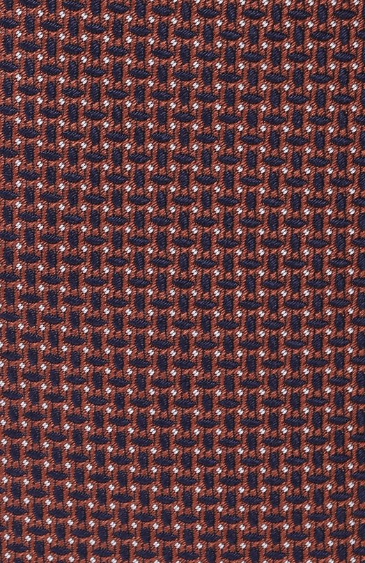 Шелковый галстук Corneliani 25U302-2520327 Коричневый  25U302-2520327 Фото 4