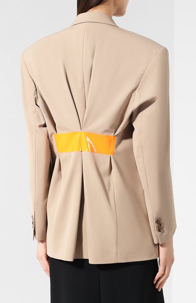 Жакет MAISON MARGIELA бежевого цвета по цене 169000 руб., арт. S51BN0330/S49189, фото 4 Жакет MAISON MARGIELA, арт. S51BN0330/S49189, фото 4