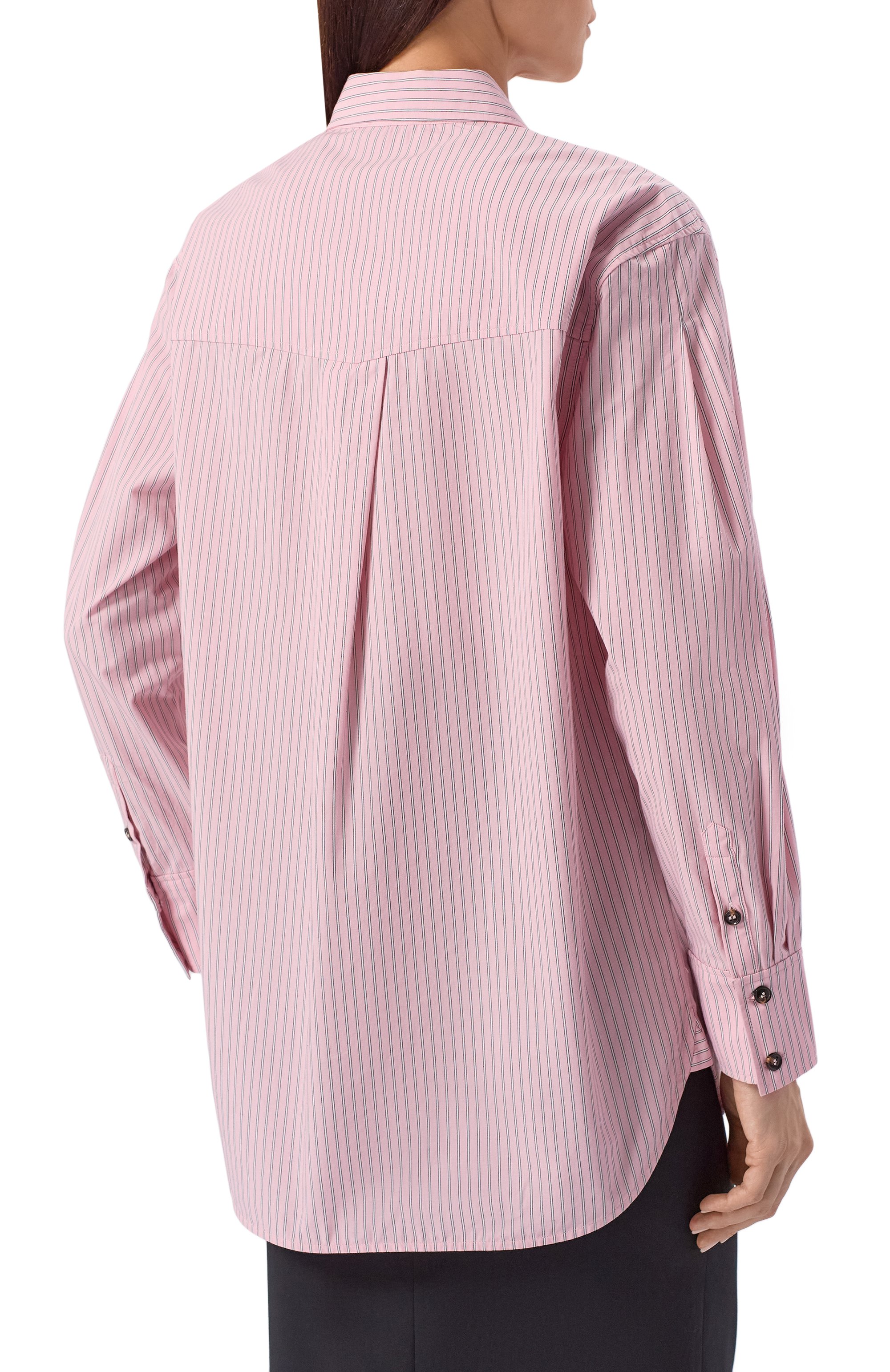 Хлопковая рубашка GANNI, арт. A1040070, фото 4