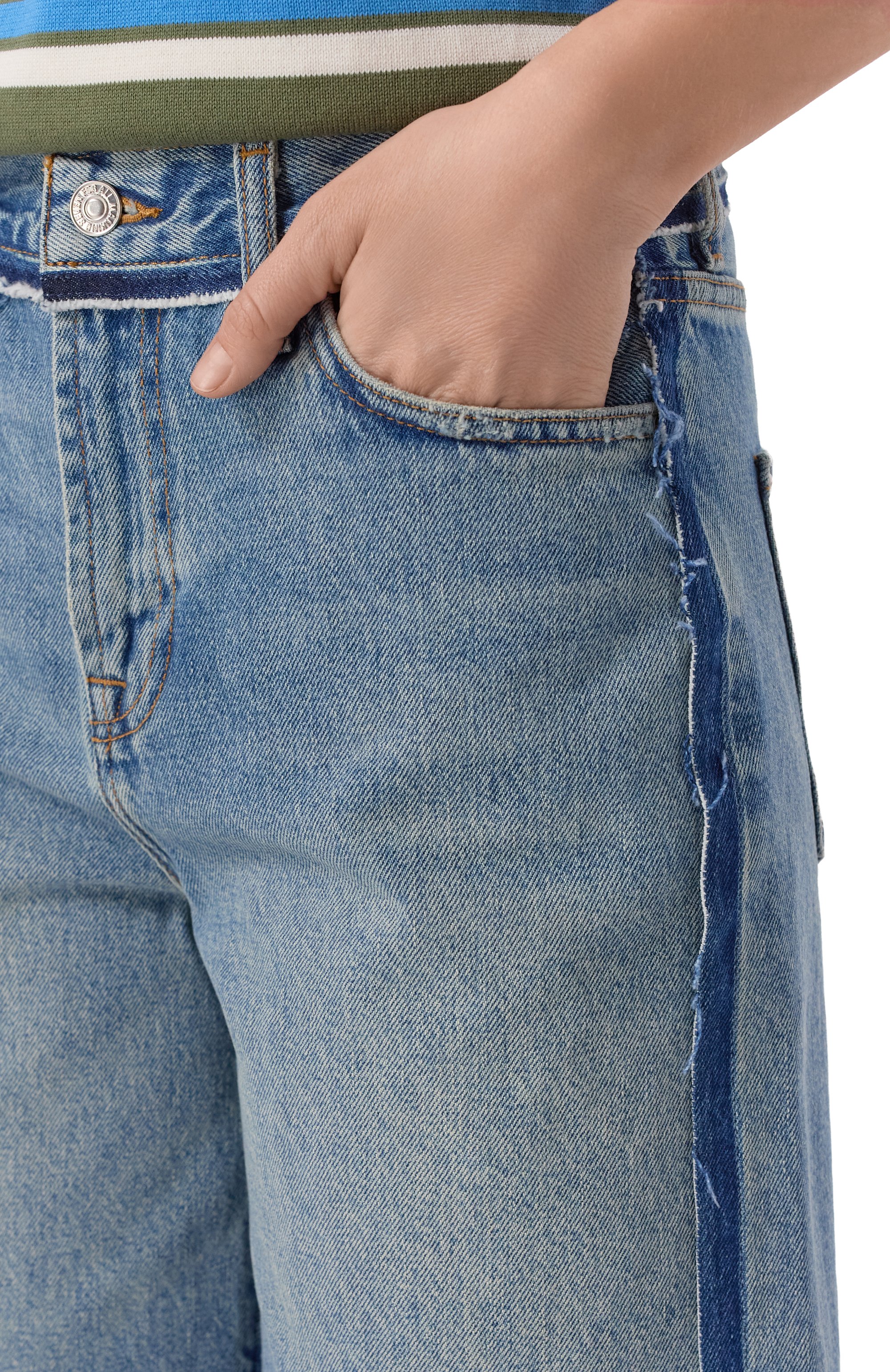 Джинсовые шорты lola 7 FOR ALL MANKIND, арт. 7U870E35-3DL, фото 5